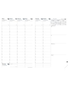 Recambios agendas Semanal