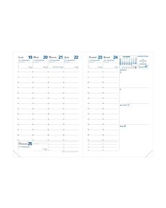 Recambios agendas Semanal Bordes dorados