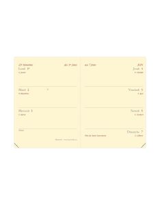 Recambios agendas Semanal