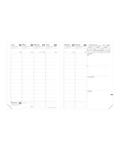 Recambios agendas Semanal Bordes dorados