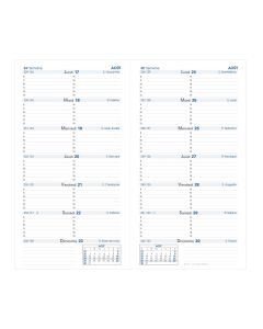 Recambios agendas 2 semanas por 2 página