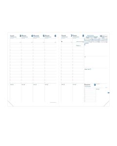 Recambios agendas Semanal Bordes dorados